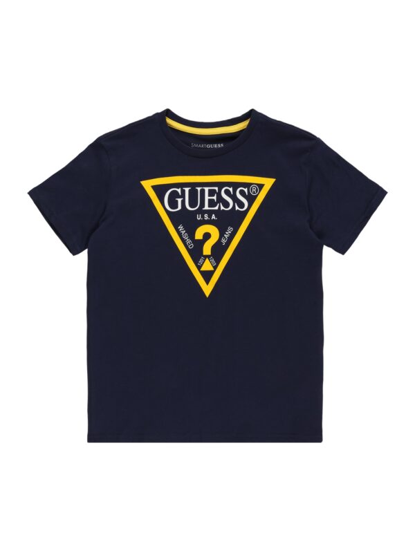 GUESS Póló  sötétkék / sárga / fehér-hu