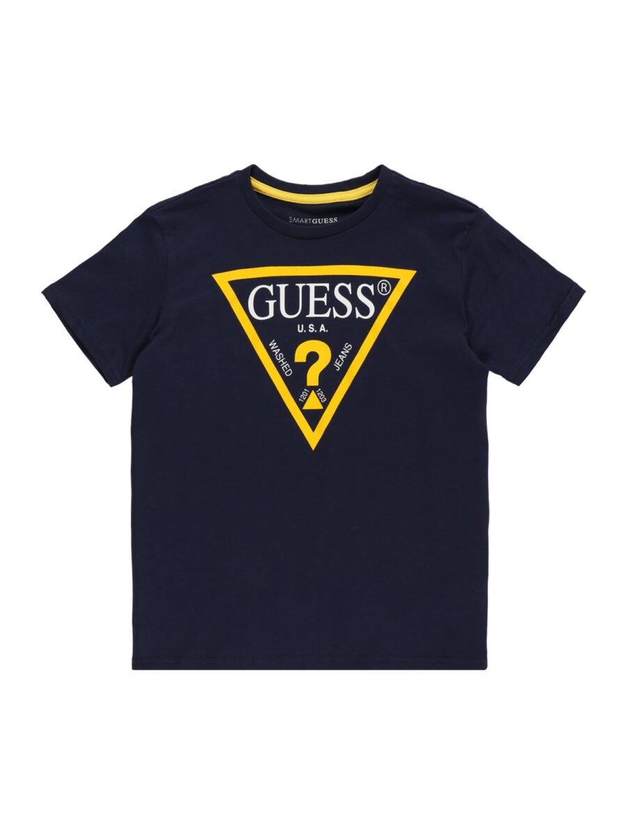 GUESS Póló  sötétkék / sárga / fehér-hu
