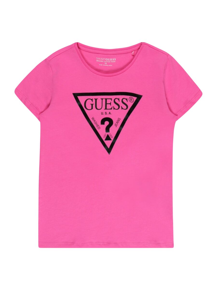 GUESS Póló  világos-rózsaszín / fekete-hu
