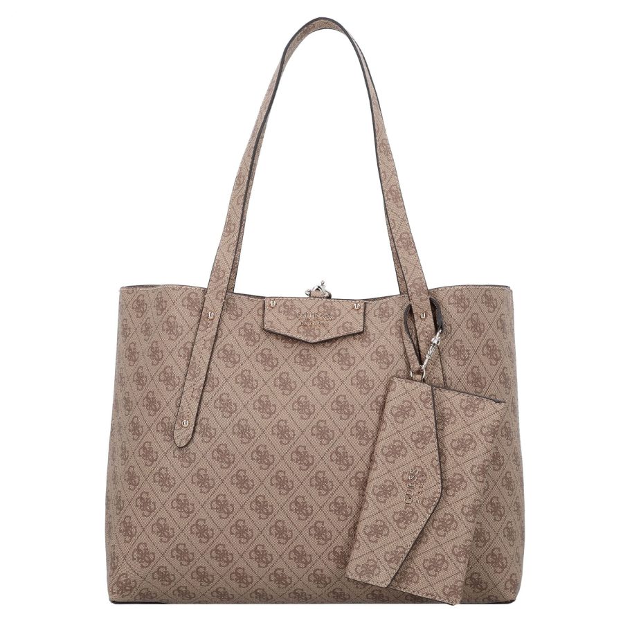 GUESS Shopper táska 'Eco Brenton'  világos bézs / sötét bézs-Ár