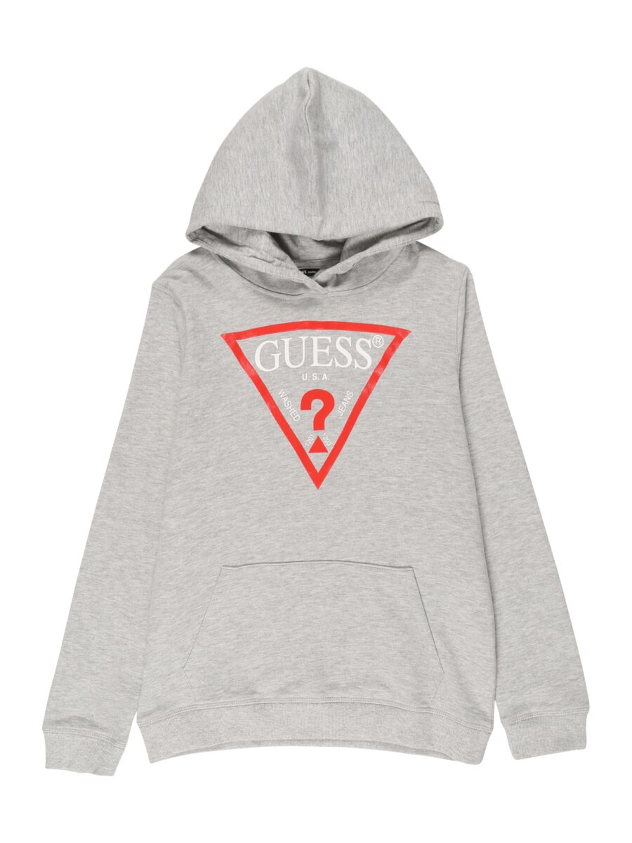 GUESS Tréning póló  szürke / piros / fehér-hu