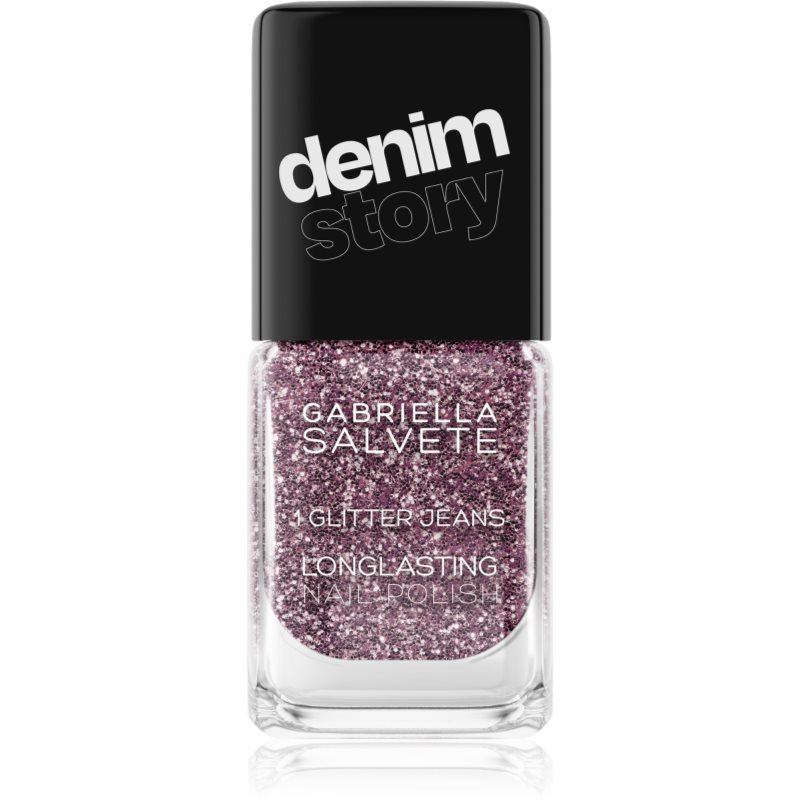 Gabriella Salvete Denim Story hosszantartó körömlakk árnyalat 01 Glitter Jeans 11 ml-Ár