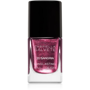 Gabriella Salvete Longlasting Enamel hosszantartó körömlakk csillámporral árnyalat 20 Sangria 11 ml-Ár