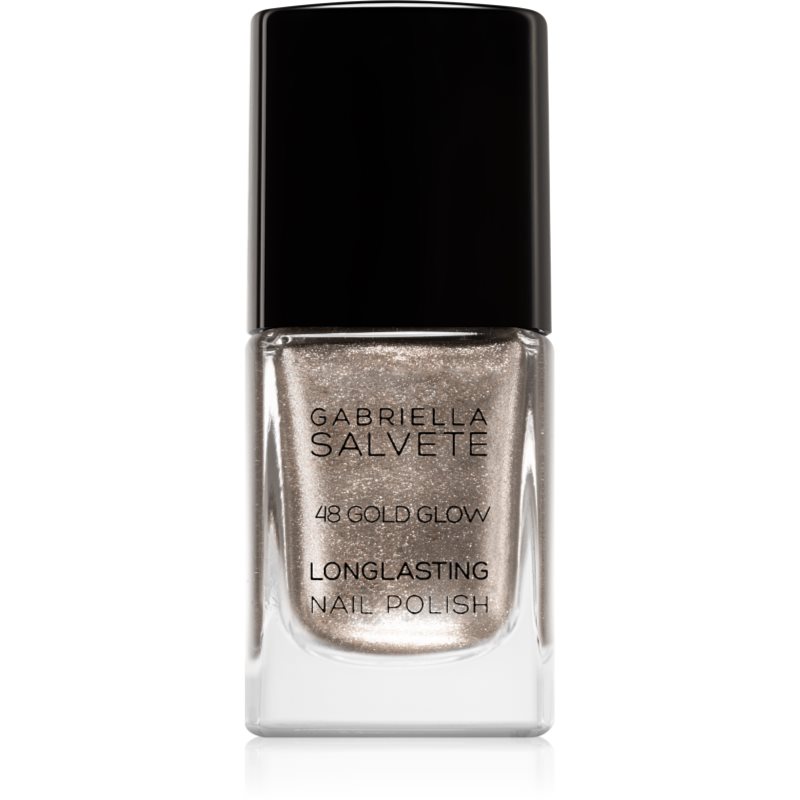 Gabriella Salvete Longlasting Enamel hosszantartó körömlakk csillámporral árnyalat 48 Gold Glow 11 ml-Ár