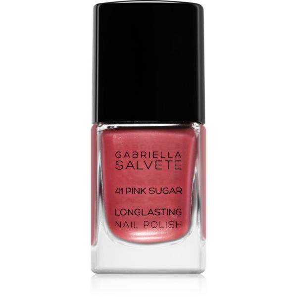 Gabriella Salvete Longlasting Enamel hosszantartó körömlakk gyöngyházfényű árnyalat 41 Pink Sugar 11 ml-Ár