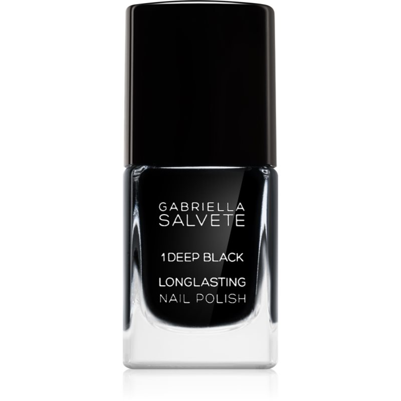 Gabriella Salvete Longlasting Enamel hosszantartó körömlakk magasfényű árnyalat 01 Deep Black 11 ml-Ár