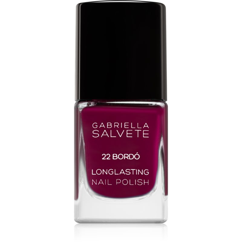 Gabriella Salvete Longlasting Enamel hosszantartó körömlakk magasfényű árnyalat 22 Bordó 11 ml-Ár