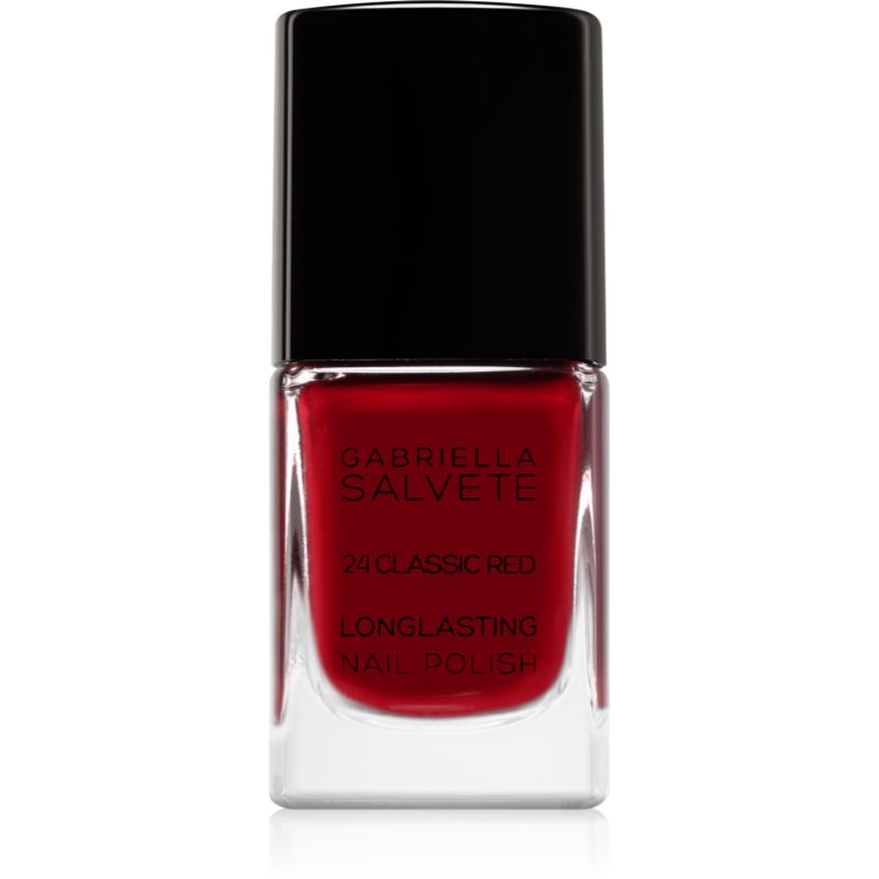 Gabriella Salvete Longlasting Enamel hosszantartó körömlakk magasfényű árnyalat 24 Classic Red 11 ml-Ár