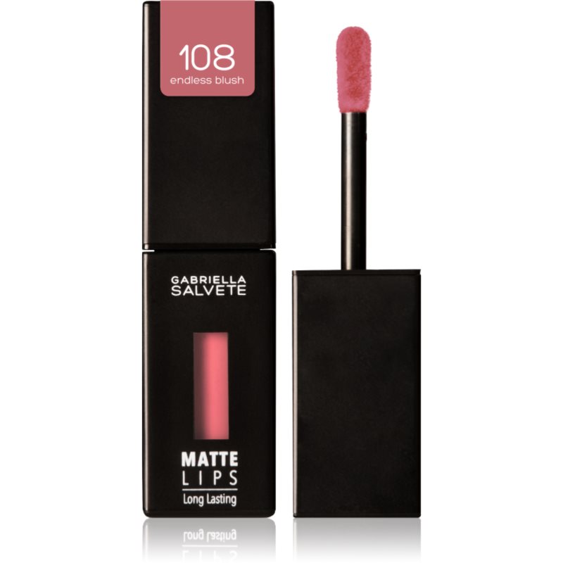 Gabriella Salvete Matte Lips hosszantartó folyékony rúzs matt hatással árnyalat 108 Endless Blush 4