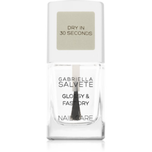 Gabriella Salvete Nail Care Glossy & Fast Dry gyorsan száradó fedőlakk körmökre 11 ml-Ár