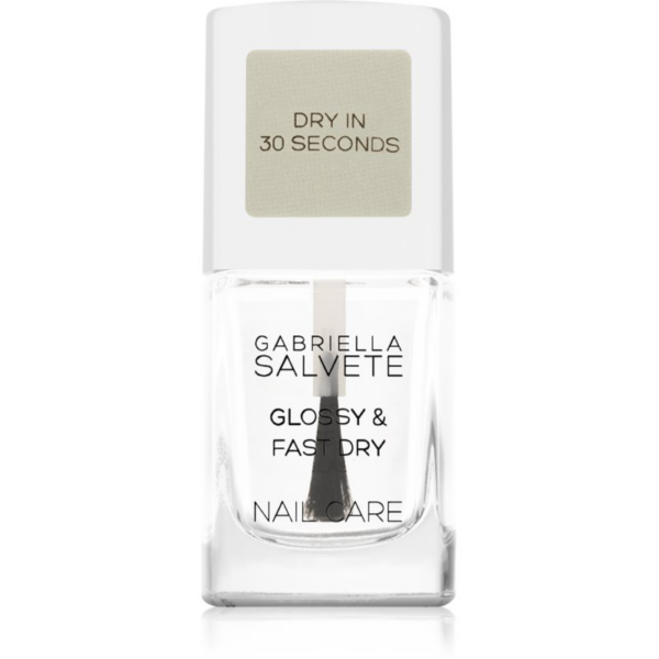 Gabriella Salvete Nail Care Glossy & Fast Dry gyorsan száradó fedőlakk körmökre 11 ml-Ár