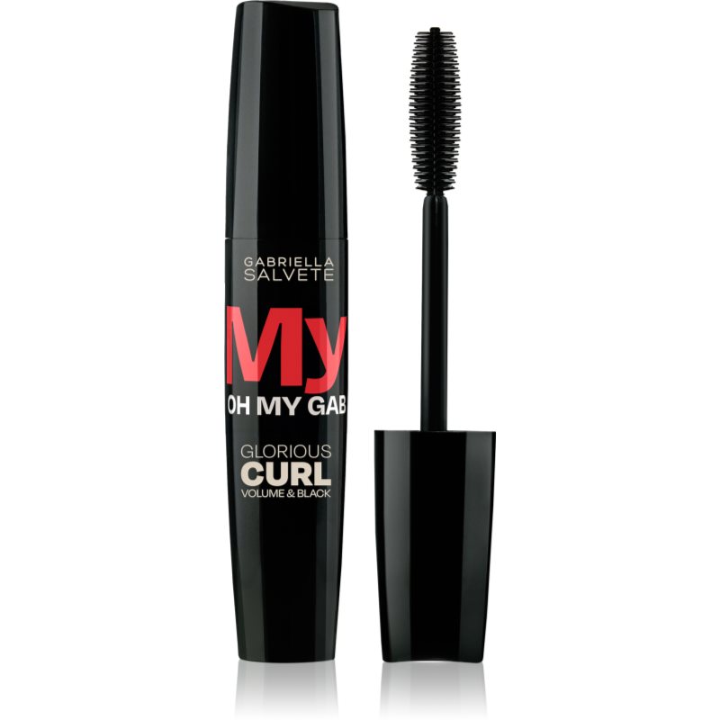 Gabriella Salvete Oh My Gab! My Curl dúsító és göndörítő szempillaspirál árnyalat Black 14 ml-Ár