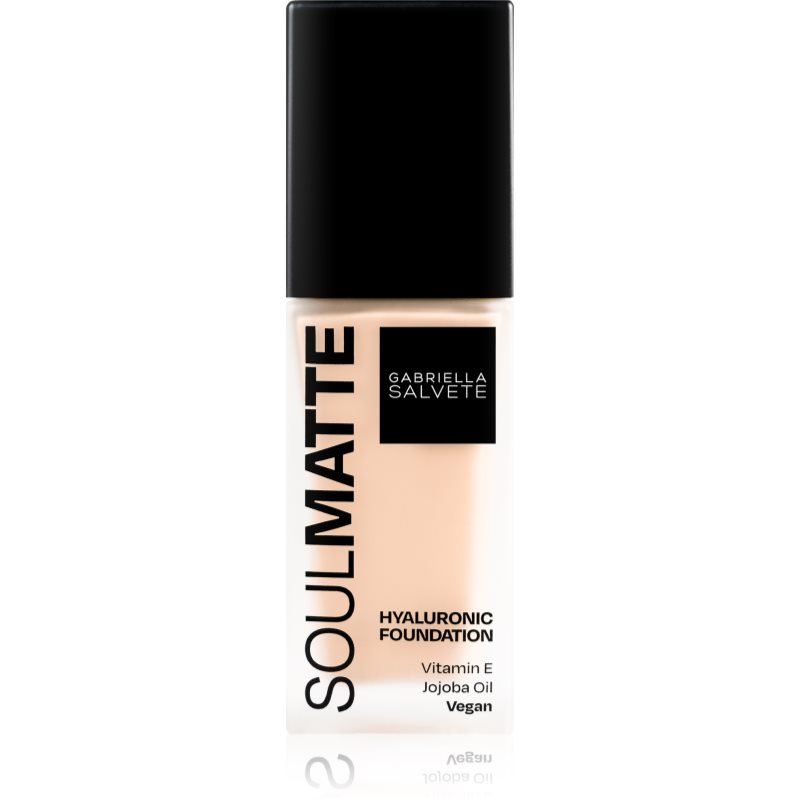 Gabriella Salvete SoulMatte tartós alapozó matt hatással árnyalat 02W Ivory Warm 30 ml