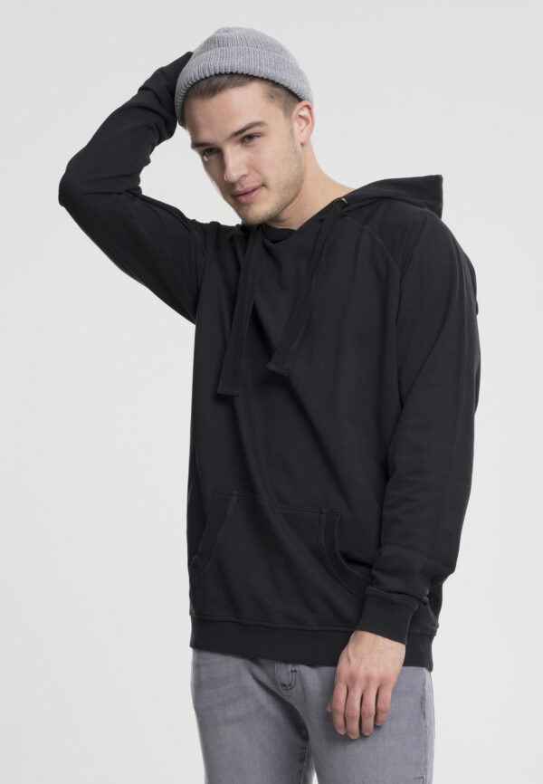 Garment washed by Terry Hoody dark grey