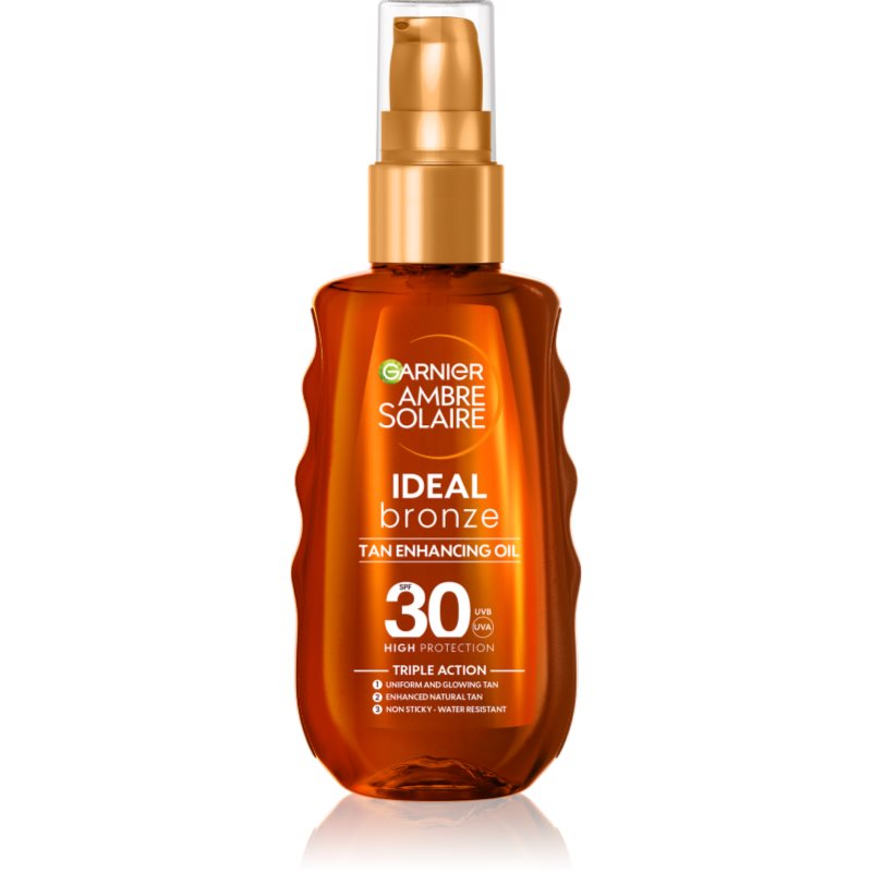 Garnier Ambre Solaire Ideal Bronze ápoló- és napvédő olaj SPF 30 150 ml-Ár