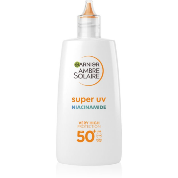 Garnier Ambre Solaire Super UV Niacinamide gyengéd védő folyadék a bőr tökéletlenségei ellen SPF 50+ 40 ml-Ár