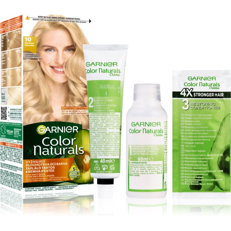 Garnier Color Naturals Creme hajfesték árnyalat 10 Natural Ultra Light Blond 1 db-Eredeti
