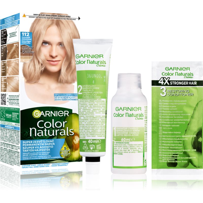 Garnier Color Naturals Creme hajfesték árnyalat 112 Extra Light Iridescent Blond 1 db-Ár