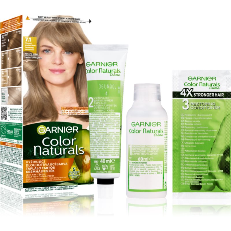 Garnier Color Naturals Creme hajfesték árnyalat 7.1 Natural Ash Blonde 1 db-Ár