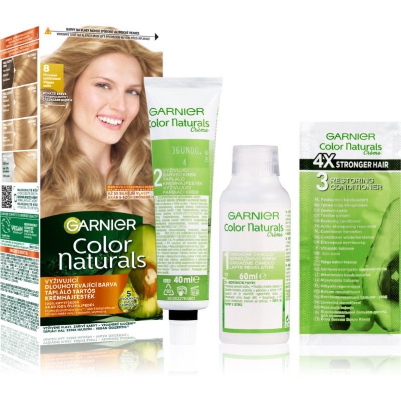 Garnier Color Naturals Creme hajfesték árnyalat 8 Natural Light Blond 1 db-Ár