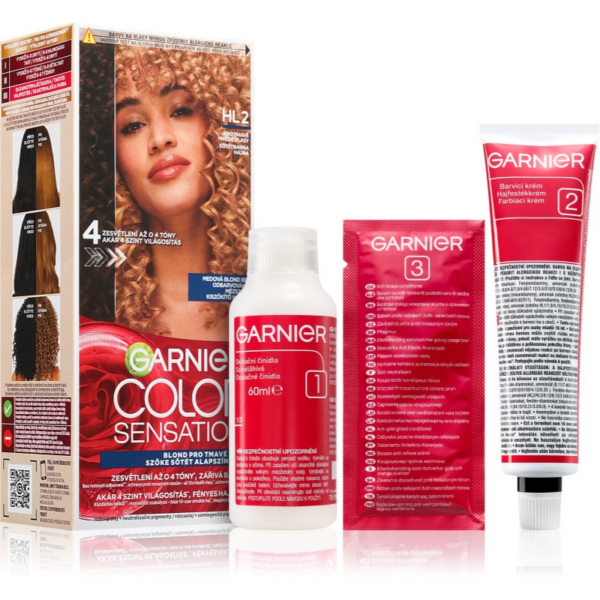 Garnier Color Sensation hajfesték a haj élénkítésére árnyalat HL2 Dark Brown Hair 1 db