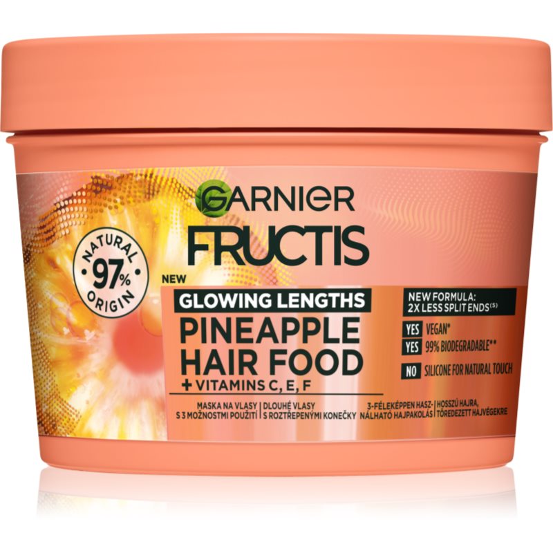 Garnier Fructis Pineapple Hair Food haj maszk a töredezett hajvégekre 400 ml-Ár