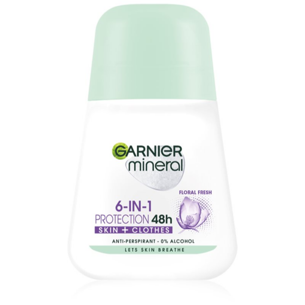 Garnier Mineral 5 Protection izzadásgátló golyós dezodor (Floral Fresh) 50 ml-Eredeti