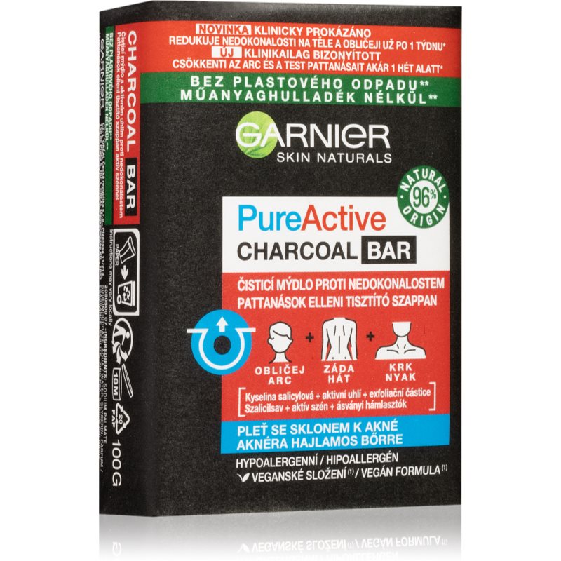Garnier Pure Active Charcoal tisztító szappan 100 g-Ár
