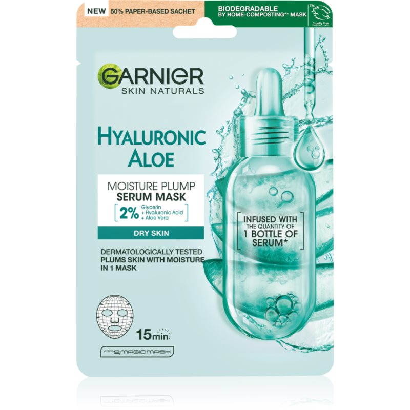 Garnier Skin Naturals Hyaluronic Aloe hidratáló gézmaszk 28 g-Eredeti