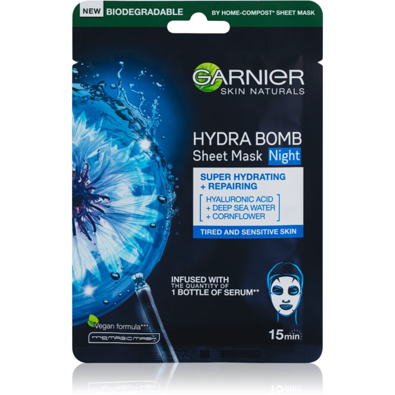 Garnier Skin Naturals Hydra Bomb tápláló gézmaszk éjszakára 28 g-Ár