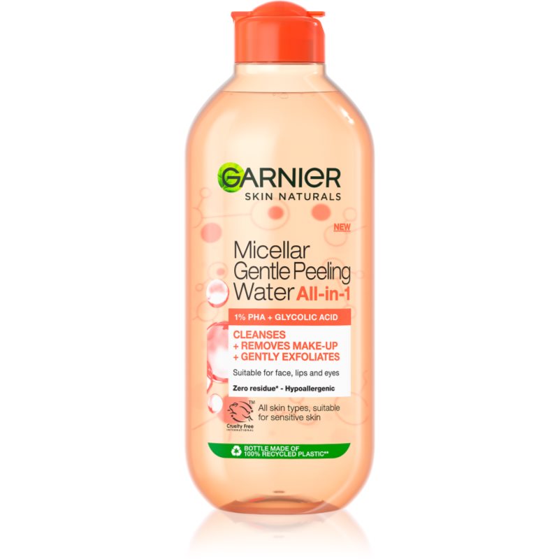 Garnier Skin Naturals Micellar Gentle Peeling micellás víz peeling hatással 400 ml-Ár