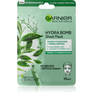 Garnier Skin Naturals Moisture+Freshness szuper hidratáló és tisztító szövet arcmaszk normál és kombinált bőrre 28 g-Eredeti