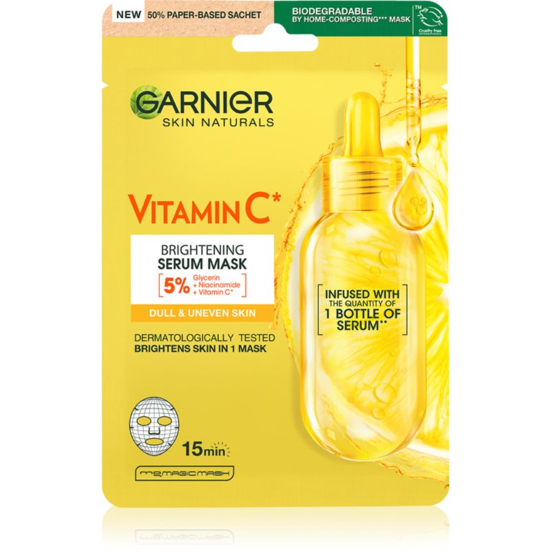Garnier Skin Naturals Vitamin C hidratáló és élénkítő arcmaszk C vitamin 28 g-Ár
