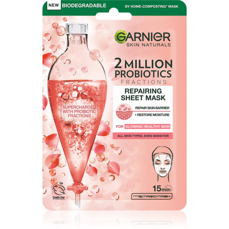 Garnier Skin Naturals egyszer használatos fátyolmaszk arcra probiotikumokkal 22 g-Ár