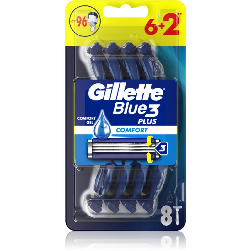 Gillette Blue 3 Comfort eldobható borotvák uraknak 8 db-Eredeti