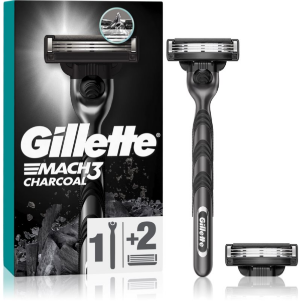 Gillette Mach3 Charcoal borotva + tartalék pengék 2 db-Ár