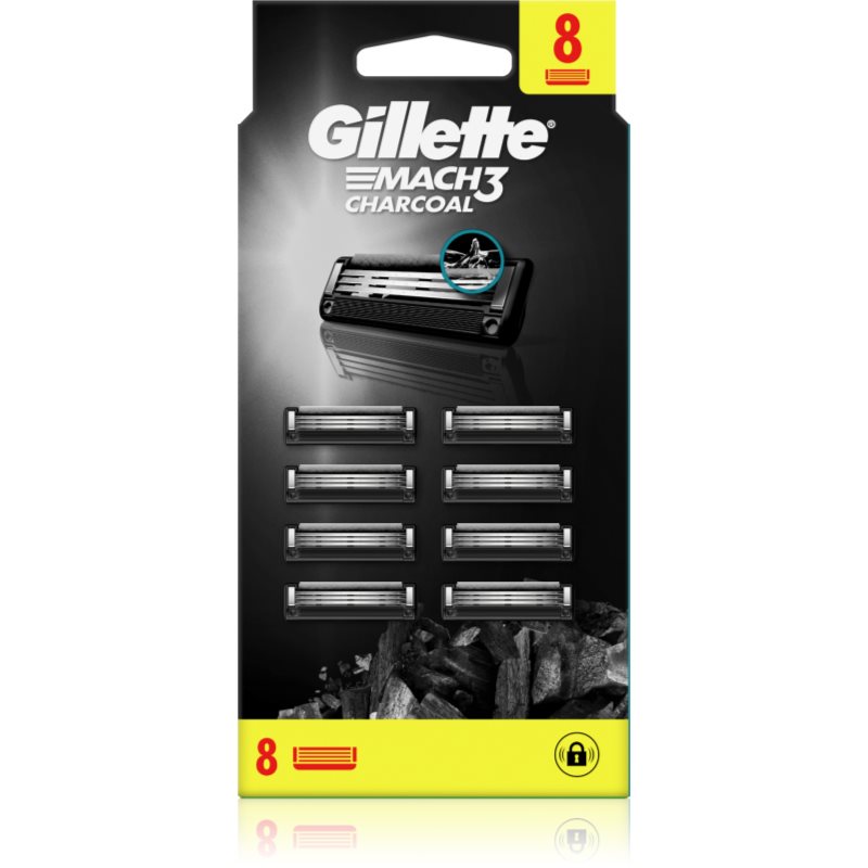 Gillette Mach3 Charcoal tartalék pengék 8 db-Ár