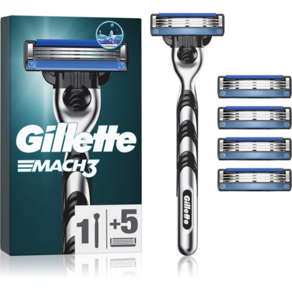 Gillette Mach3 borotva + tartalék pengék 5 db-Ár