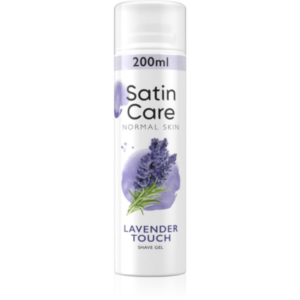 Gillette Satin Care Lavender Touch borotválkozási gél hölgyeknek 200 ml-Eredeti