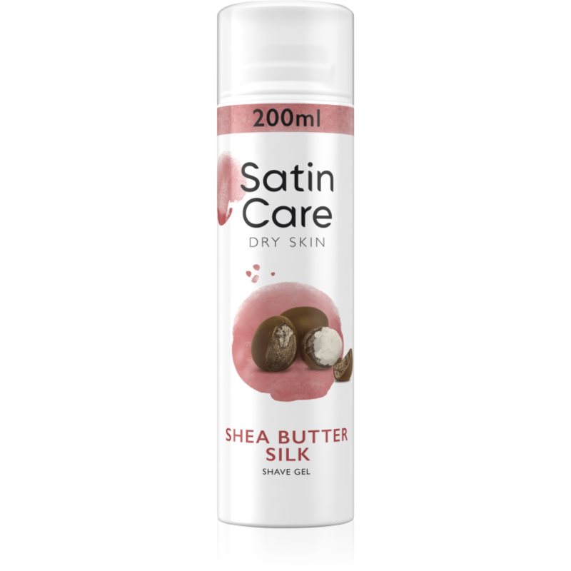 Gillette Satin Care Shea Butter borotválkozási gél hölgyeknek 200 ml-Eredeti