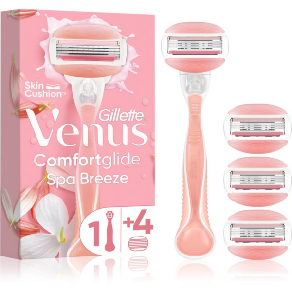 Gillette Venus ComfortGlide Spa Breeze Női borotva + cserepenge 4 db-Ár