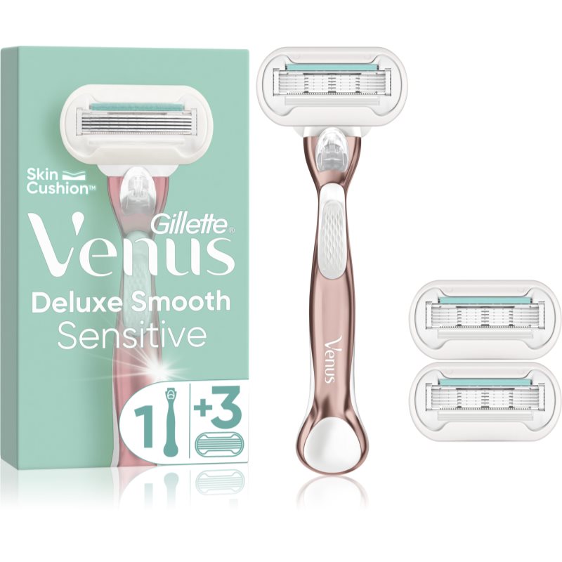 Gillette Venus Deluxe Smooth Sensitive Rosegold borotva + tartalék pengék 3 db-Ár