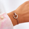 Giorgio&Dario Lánc karkötő Cubic cirkónia Rose Gold