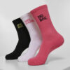Girl Gang Socks 3-Pack pink/wht/blk