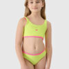 Girls' 2-piece swimsuit 4F - green/pink