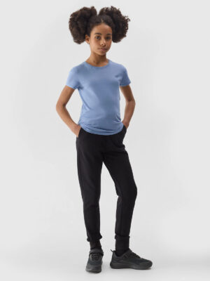 Girls' 4F jogger sweatpants - black