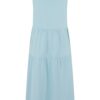 Girl's 7/8 Length Valance Summer Dress - Blue