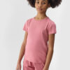 Girls' Plain T-Shirt 4F - Pink