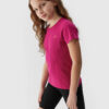 Girls' Plain T-Shirt 4F - Pink