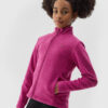 Girls' Regular 4F Fleece with Stand-Up Collar - Pink